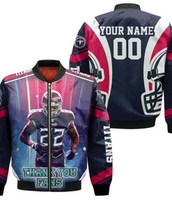 Derrick Henry 22 Tennessee Titans Afc South Champions Super Bowl 2021 Thank You Fans Personalized Bomber Jacket Model 1807
