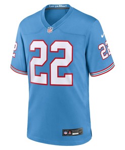 Derrick Henry 22 Tennessee Titans Oilers Throwback Alternate Game Men Jersey - Light Blue