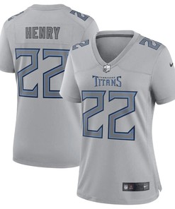 Derrick Henry 22 Tennessee Titans Women's Atmosphere Fashion Game Jersey - Gray