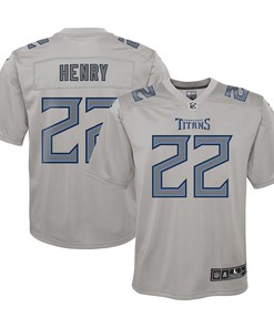 Derrick Henry 22 Tennessee Titans Youth Atmosphere Game Jersey - Gray