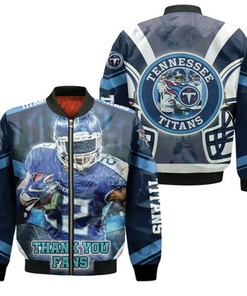 Derrick Henry #22 Thanks You Fan Tennessee Titans Afc South Division Champions Super Bowl 2021 Bomber Jacket Model 1799