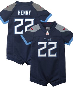 Derrick Henry Tennessee Titans Newborn & Infant Game Romper Jersey - Navy Nfl