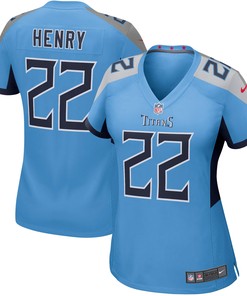 Derrick Henry Tennessee Titans Womens Game Jersey - Light Blue Nfl