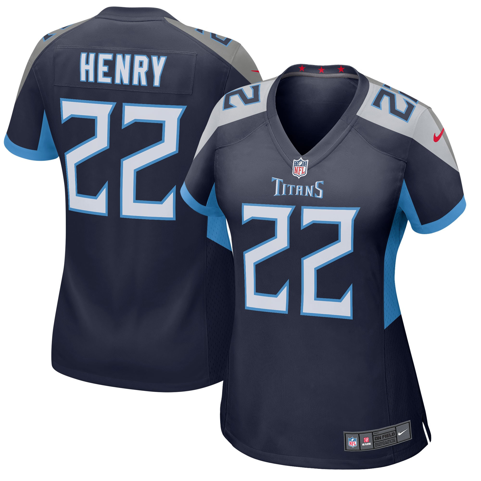 Derrick Henry Tennessee Titans Womens Player Game Jersey Navy Nfl