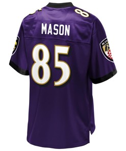 Derrick Mason Baltimore Ravens Nfl Pro Line Retired Player Jersey - Purple