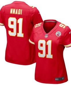 Derrick Nnadi Kansas City Chiefs Womens Game Jersey - Red Nfl