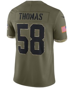 Derrick Thomas Kansas City Chiefs 2022 Salute To Service Retired Player Limited Jersey - Olive
