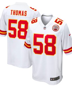 Derrick Thomas Kansas City Chiefs Retired Player Game Jersey - White Nfl