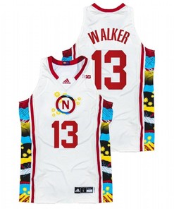 Derrick Walker 13 Nebraska Cornhuskers 2022 Honoring Black Excellence Sunflower BHM Men Jersey - White