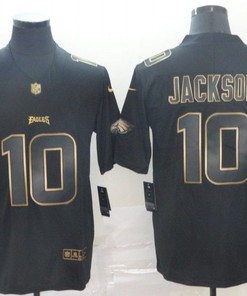 Desean Jackson #10 Philadelphia Eagles Nfl Explosion Legendary Gold Black Jersey