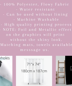 Desert Abstract Art Boho Shower Curtain with Nature Landscape Design