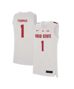 Deshaun Thomas 1 Ohio State Buckeyes Elite Basketball Men Jersey - White