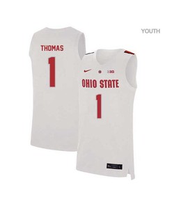 Deshaun Thomas 1 Ohio State Buckeyes Elite Basketball Youth Jersey - White