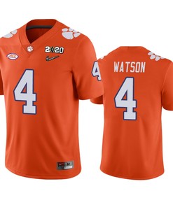 Deshaun Watson Clemson Tigers 2020 National Championship Orange Jersey