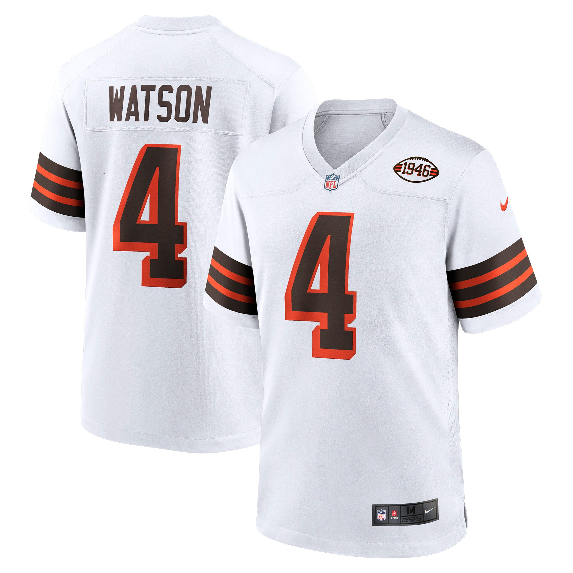 Deshaun Watson Cleveland Browns Alternate Game Jersey - White Nfl