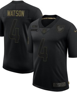 Deshaun Watson Houston Texans 2020 Salute To Service Limited Jersey - Black