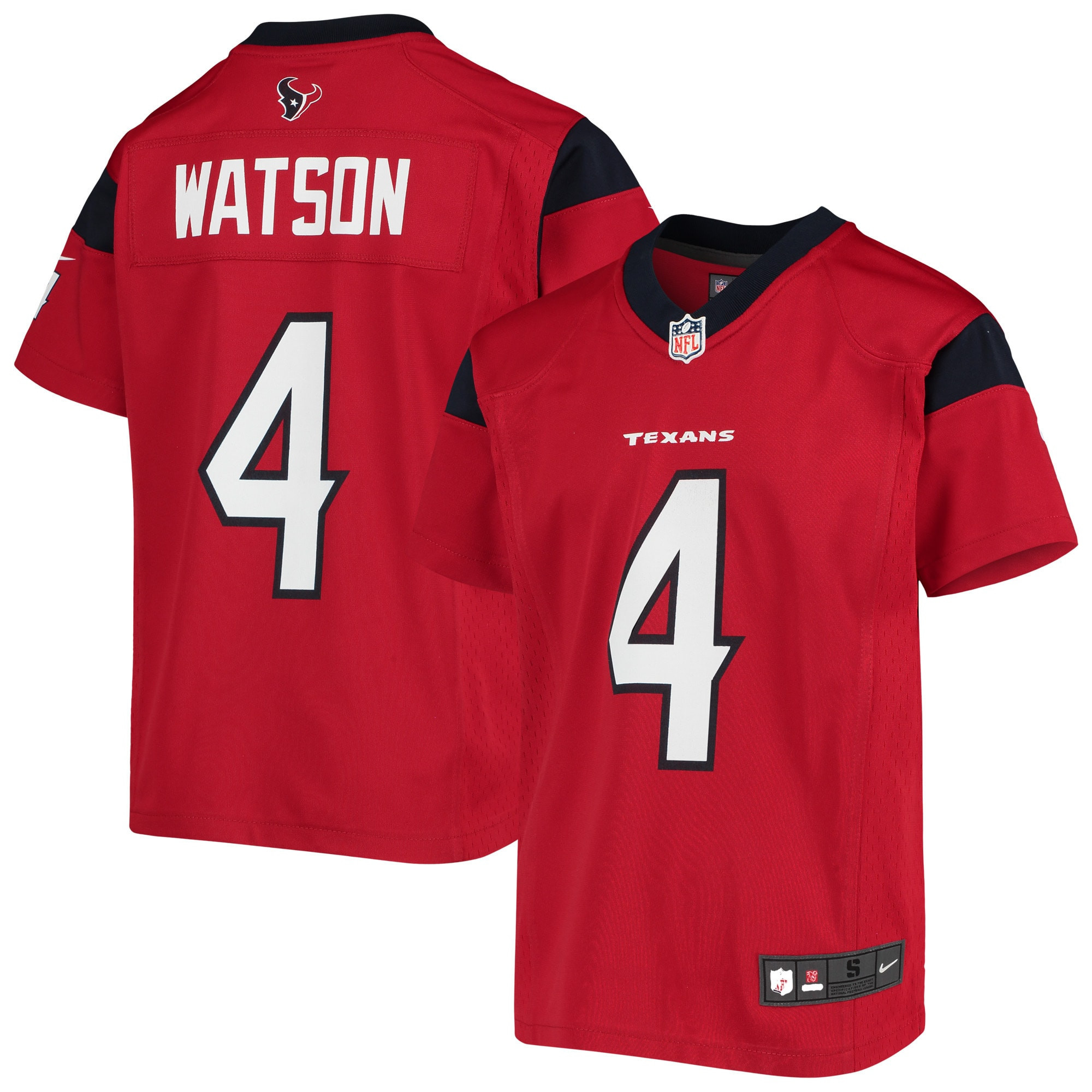 Deshaun Watson Houston Texans Player Game Jersey Red Nfl