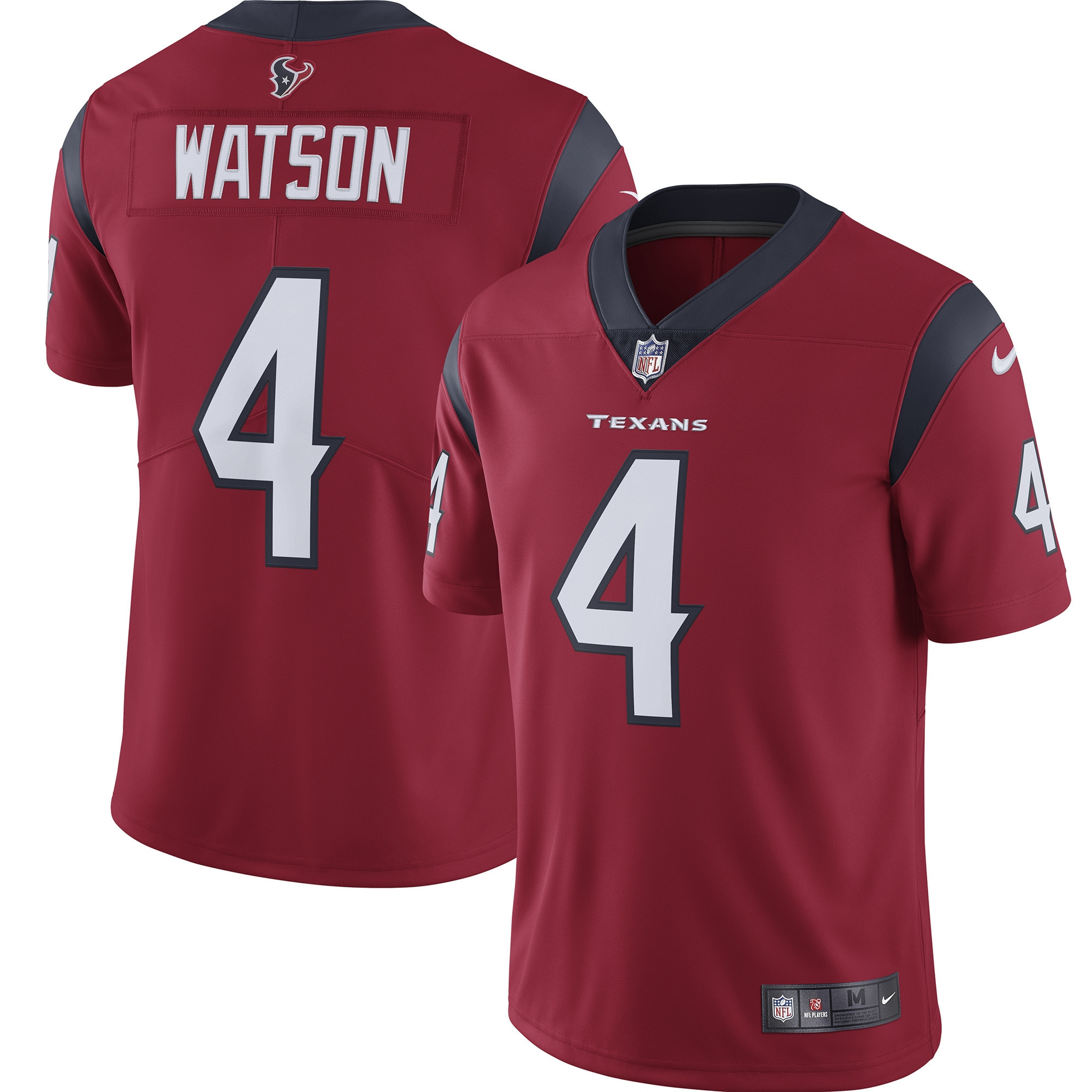 Deshaun Watson Houston Texans Vapor Limited Jersey Red Nfl