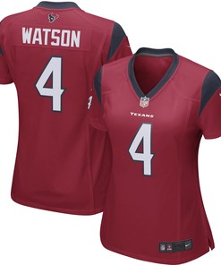 Deshaun Watson Houston Texans Womens Player Game Jersey - Red Nfl