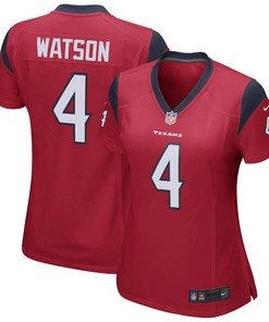 Deshaun Watson Houston Texans Womens Team Color Game Jersey - Red Nfl
