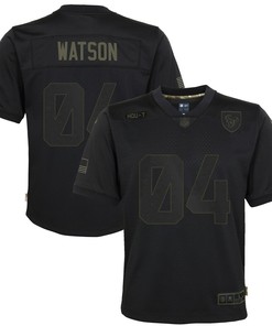 Deshaun Watson Houston Texans Youth 2020 Salute To Service Game Jersey - Black