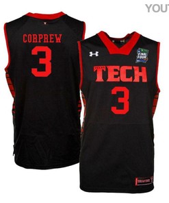 Deshawn Corprew 3 Texas Tech Red Raiders Basketball Youth Jersey - Black