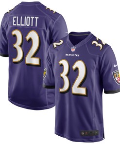 Deshon Elliott Baltimore Ravens Game Jersey - Purple Nfl
