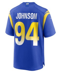 Desjuan Johnson 94 Los Angeles Rams Home Game Jersey - Royal