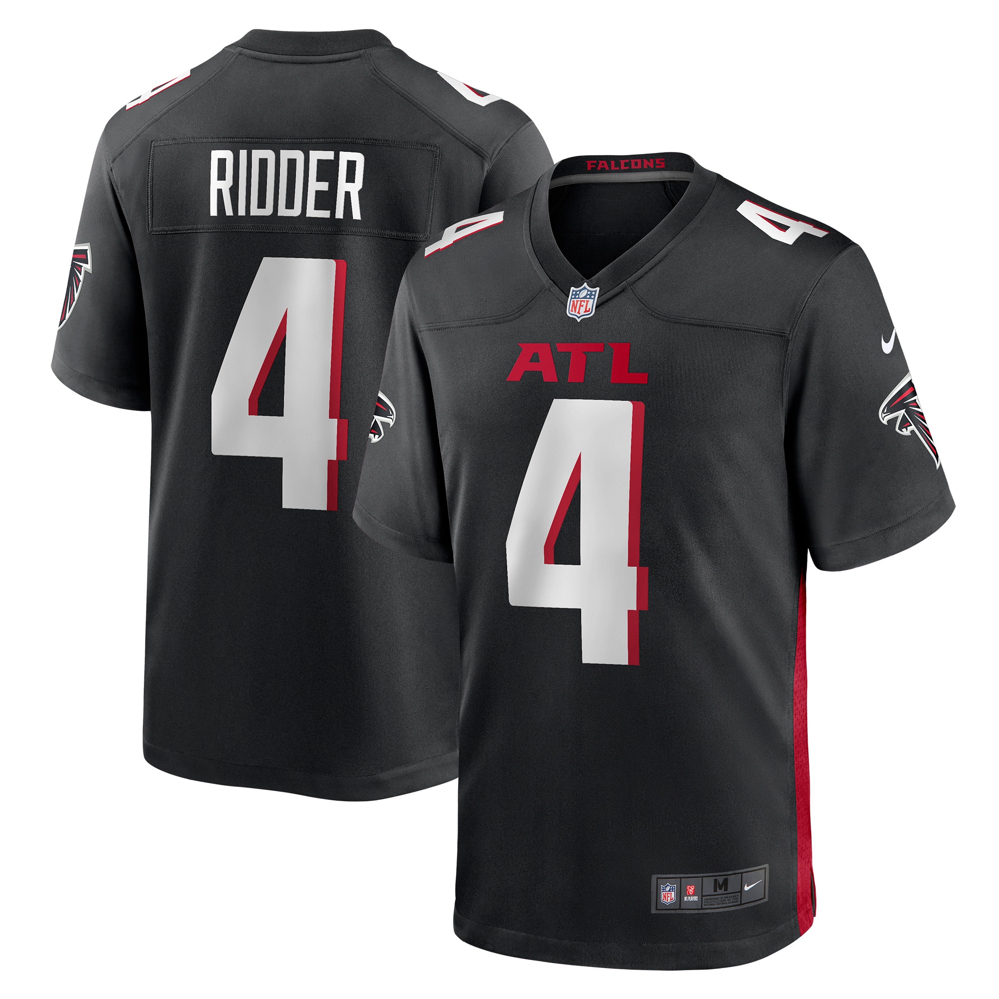 Desmond Ridder Atlanta Falcons 2022 Nfl Draft Pick Player Game Jersey - Black