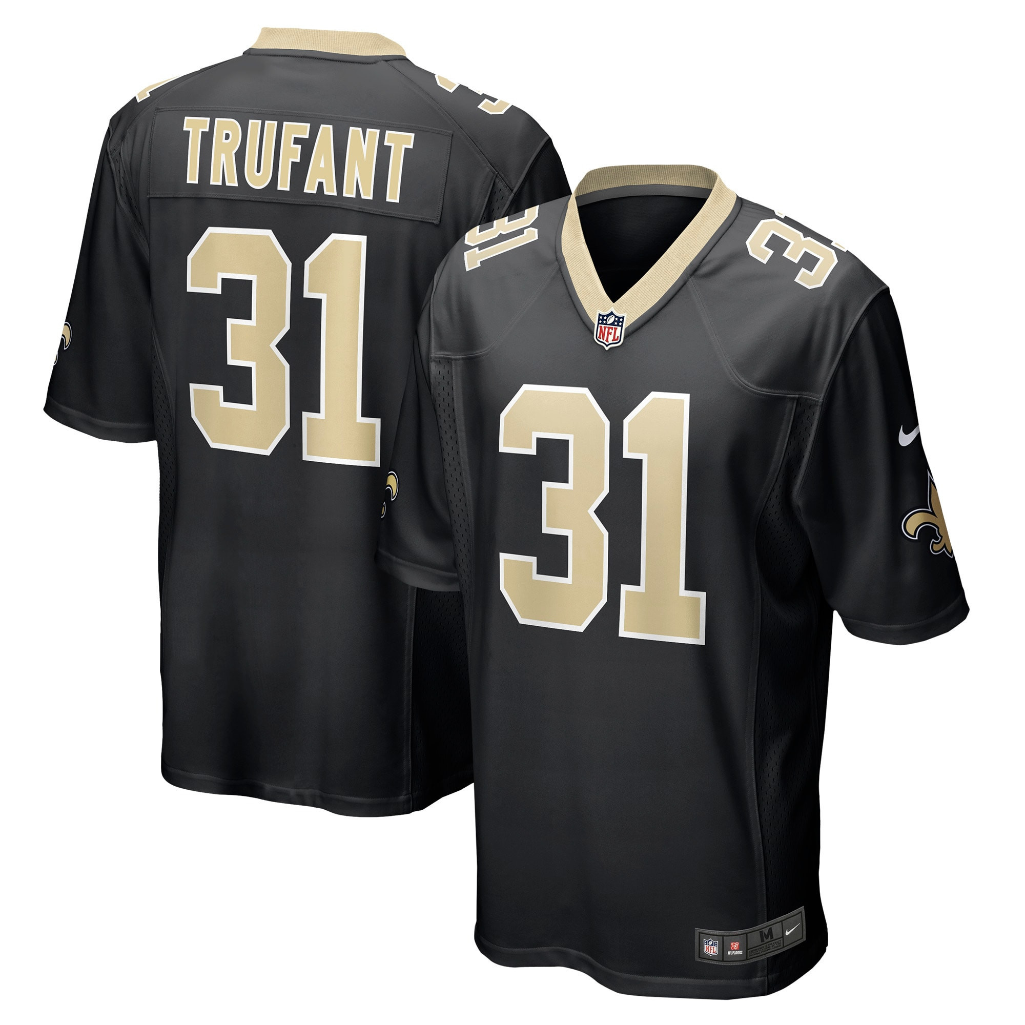 Desmond Trufant New Orleans Saints Game Player Jersey - Black Nfl