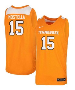 Detrick Mostella 15 Tennessee Volunteers Elite Basketball Men Jersey - Orange White
