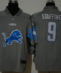 Detroit Lion Mathew Stafford #9 Nfl 2020 Grey Jersey