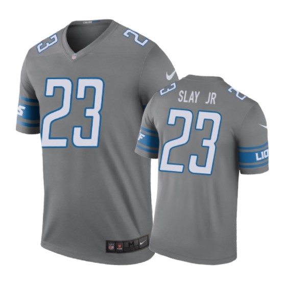 Detroit Lions #23 Darius Slay Nike Color Rush Steel Jersey