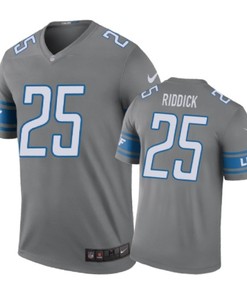 Detroit Lions #25 Theo Riddick Nike Color Rush Gray Jersey
