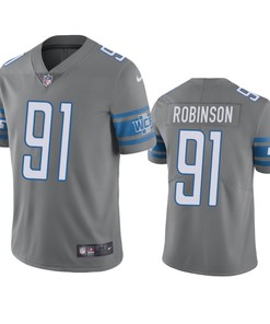 Detroit Lions Ashawn Robinson Gray Nike Color Rush Limited Jersey