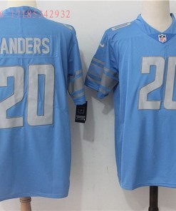 Detroit Lions Barry Sanders #20 2020 Nfl Blue Jersey Jersey