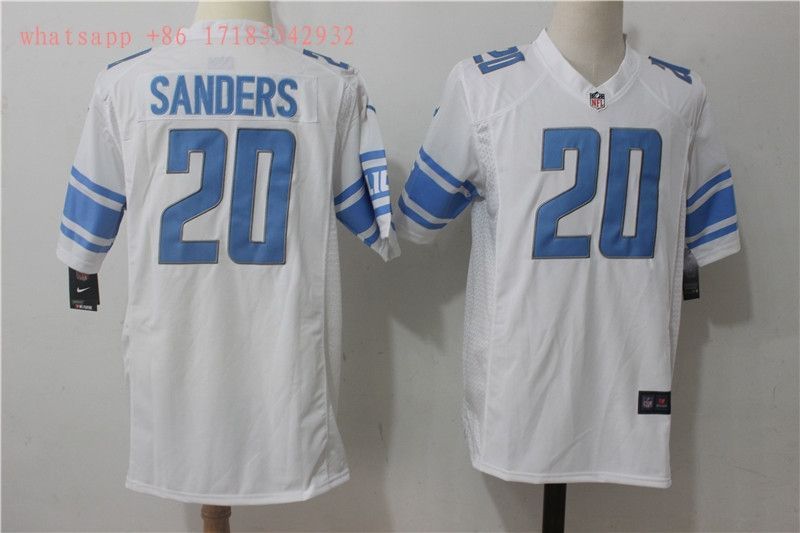 Detroit Lions Barry Sanders #20 2020 Nfl White Jersey Jersey