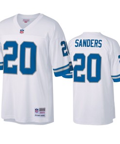 Detroit Lions Barry Sanders White Legacy Replica Jersey