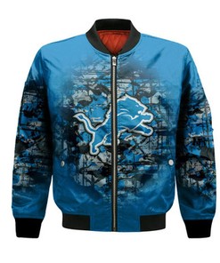 Detroit Lions Bomber Jacket Camouflage Vintage  - NFL