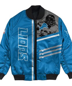 Detroit Lions Bomber Jacket Personalized Football For Fan- NFL