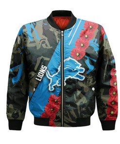 Detroit Lions Bomber Sport Style Keep Go on- NFL