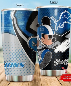 Detroit Lions Custom Name Tumbler - Customized Tumbler for Dedicated Fans