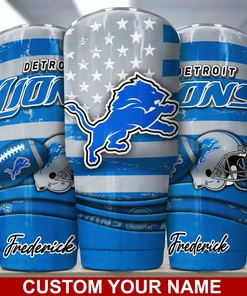 Detroit Lions Custom Name Tumbler - Detroit Lions Custom Name Tumbler Gift for Fan