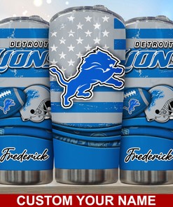 Detroit Lions Custom Name Tumbler - Detroit Lions Custom Name Tumbler Gift for Fan