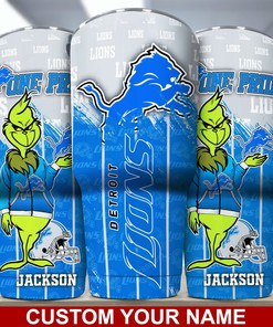 Detroit Lions Custom Name Tumbler - Personalized Tumbler for True Lions Fans