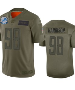 Detroit Lions Damon Harrison Camo 2019 Salute To Service Limited Jersey