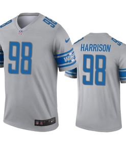 Detroit Lions Damon Harrison Gray Inverted Legend Jersey