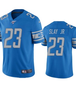 Detroit Lions Darius Slay Light Blue 100th Season Vapor Limited Jersey