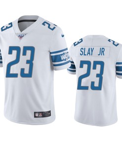 Detroit Lions Darius Slay White 100th Season Vapor Limited Jersey