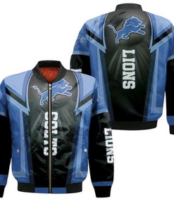 Detroit Lions For Fans Bomber Jacket Model 1825